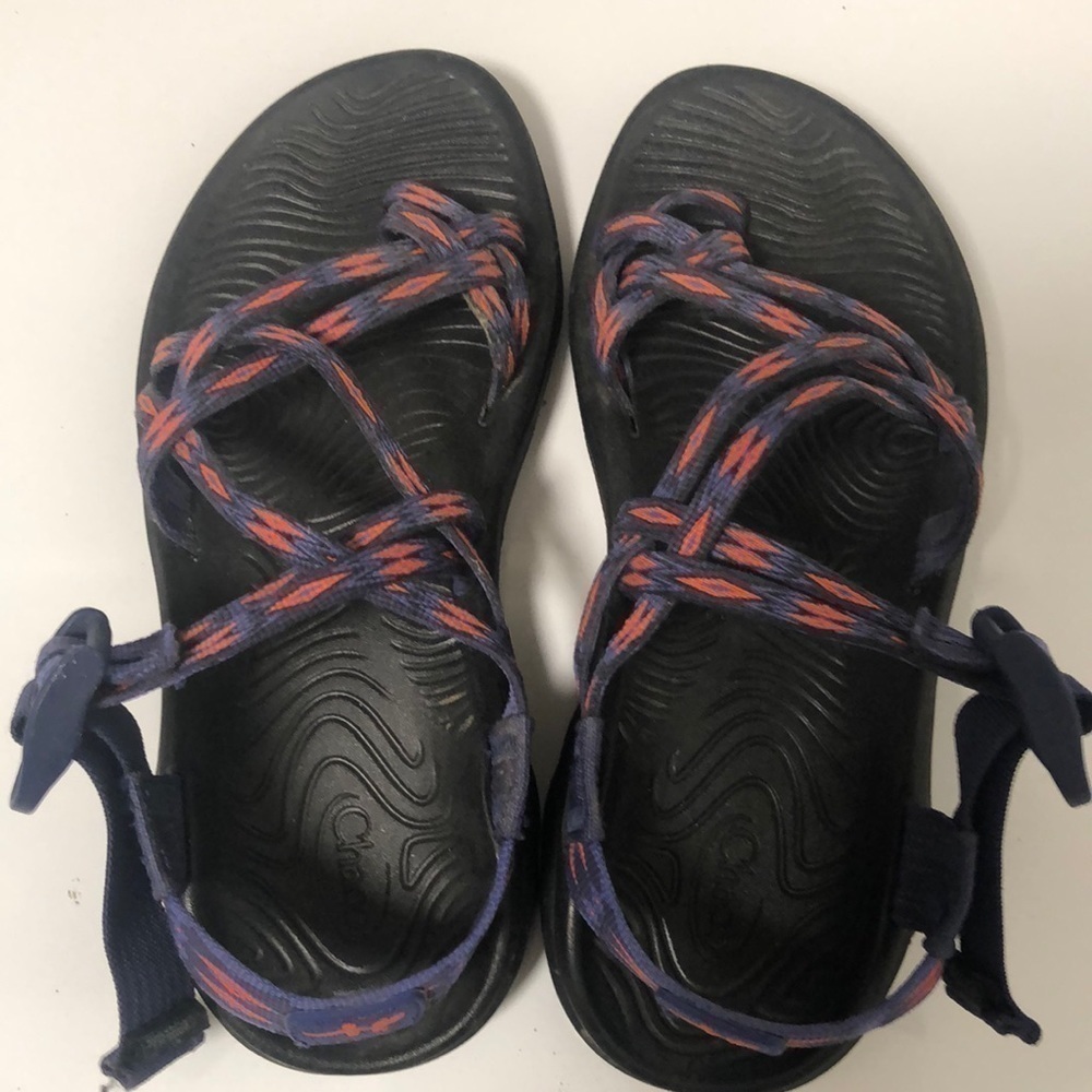 Chacos J105982 sandals in electric blue and orange